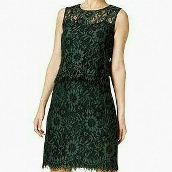 green emerald velvet dress Calvin Klein Women's Sleeveless Scuba Crepe Belted Midi Dress, Celery 8 at  Amazon Women's Clothing store